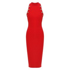 Платье из вискозы Balmain