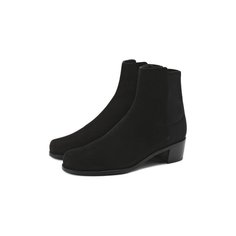 Замшевые ботильоны Stuart Weitzman