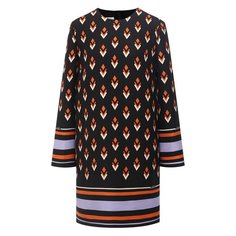 Платье из шерсти и шелка Valentino