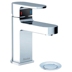 Смеситель для умывальника Ravak Chrome CR 011.00 с донным клапаном, X070053