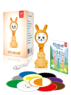 Интерактивная развивающая игрушка для малышей BertToys Умный Зайчик Няня PRO FD110/Оранж.