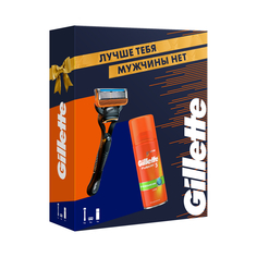 Подарочный набор Gillette Fusion5 Бритва с 1 см. кассетой + Гель д/бритья 75мл