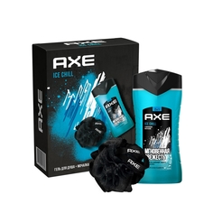 Подарочный набор для мужчин AXE Ice Chill гель для душа 250 мл + мочалка