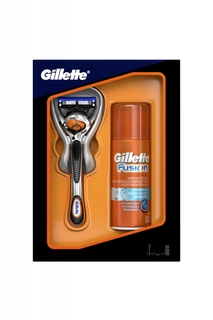 Подарочный набор GILLETTE Fusion ProGlide Бритва Flexb с 1 смен кассетой+гель д/б 75мл