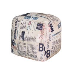 Бескаркасный пуф-куб DreamBag Куб one size, жаккард, Бонджорно