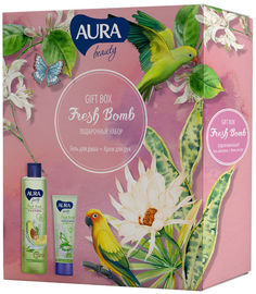 Подарочный набор Aura Beauty Fresh Bomb Гель для душа 250мл + Крем для рук75мл Cotton Club
