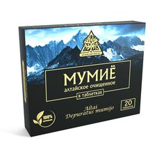 Мумие очищенное Алтайский нектар таблетки 0,2 г 20 шт. No Brand