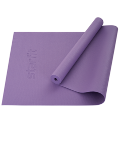 Коврик для йоги и фитнеса StarFit Core FM-101 фиолетовая пастель 173 см, 3 мм