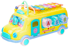 Сортер-каталка-ксилофон с лабиринтом Школьный автобус Elefantino Elefantino IT107244