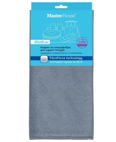 Коврик для сушки посуды Master House серый 30 х 45 см 60641