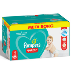 Подгузники-трусики Pampers Pants 4 (9-14 кг), 104 шт.