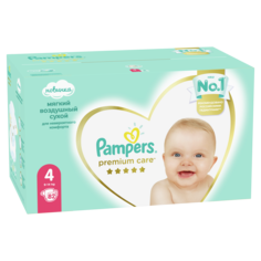 Подгузники Pampers Premium Care 4 (9-14 кг), 82 шт.