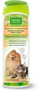 Кондиционер для кошек и собак Pchelodar для длинношерстных, мед и травы, 250 мл Пчелодар