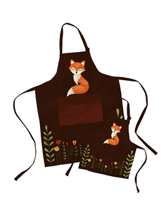 Комплект фартуки парные "семья" мама Лиса и дочь Лисенок sfer.tex 1766495