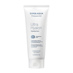 Крем-пенка для умывания Missha Super Aqua Ultra Hyalon Cleansing Cream