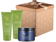 Набор VonU Green Tea + Mask (3 предмета, с маской Алоэ)
