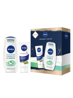 Набор Nivea "Питание и красота" Гель-уход для душа, 250 мл. + Крем для рук , 75 мл