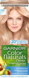 Краска для волос "Color Naturals" оттенок 102, Снежный Блонд Garnier