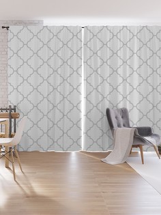 Шторы под лён JoyArty "Классический орнамент", серия Oxford DeLux, 340х265 см