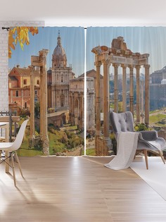 Шторы под лён JoyArty "Римская империя", серия Oxford DeLux, 340х265 см