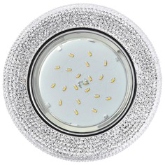 Светильник встраиваемый Ecola GX53 H4 LD7069 "Модерн" прозрачный/хром 35x125, FT53CMEFB