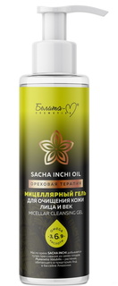 Мицеллярный гель для очищения лица и век Белита-М SACHA INCHI OIL Ореховая терапия 115 г