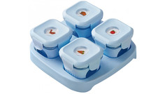 Детский контейнер для еды Xiaomi Kalar Food Box Blue (4шт)