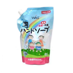 Nihon Detergent Семейное жидк. мыло-пенка для рук Wins Hand soup с антибакт.эф. 600 мл