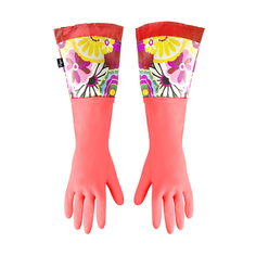 Перчатки резиновые Vigar Citric Red, 1 пара