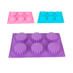 Силиконовая форма для выпечки Nouvelle Daily Цветочный венок, 28,5 x 17 x 3,5 см, 6 ячеек