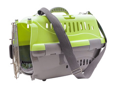 Контейнер для собаки ZooExpress 36x55x34см зеленый