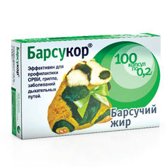 Барсучий жир Барсукор капсулы 0,2 г 100 шт. Bagira