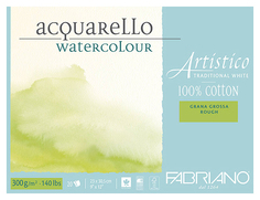 Альбом-склейка Fabriano Artistico Торшон для акварели 23x30,5 см 20 л 300 г 100% хлопок