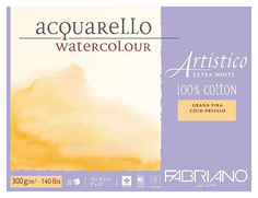 Альбом-склейка Fabriano Artistico Фин для акварели 23 х 30,5 см 20 л 300 г экстра белый