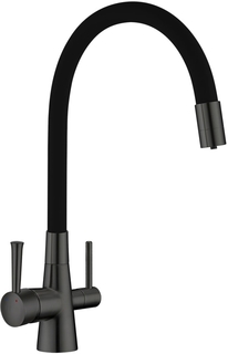 Смеситель LEMARK Comfort LM3075GM для кухни, графит