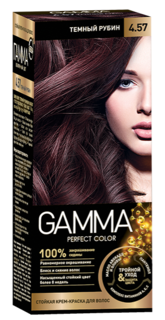 Краска для волос SVOBODA GAMMA Perfect color тёмный рубин 4,57, 50гр
