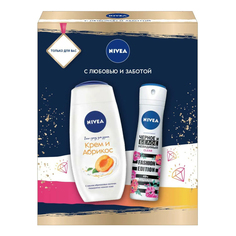 Подарочный набор Nivea Дезодорант-спрей Черное и белое 150 мл и Гель для душа 250 мл