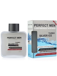 Лосьон после бритья для чувствительной кожи Идеальный мужчина Perfect Men Turbo Silver Ice