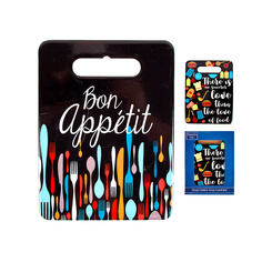 Подставка под горячее Nouvelle Home Bon Appetit, керамика, пробковое основание, 15 x 20 см