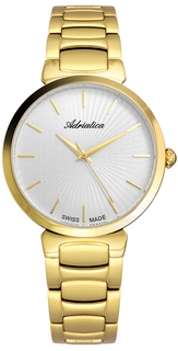 Наручные часы женские Adriatica A3706.1117Q золотистые