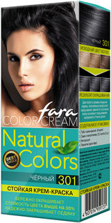 Крем-краска для волос Fara Natural Colors 301 Черный Русская Косметика