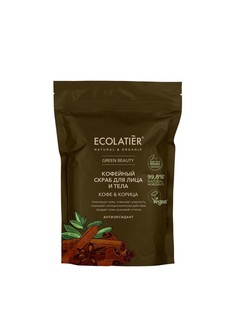 Скраб для лица и тела ECOLATIER GREEN BEAUTY Кофе Корица 40 г