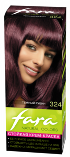 Краска для волос «Natural Colors», тон 324 Темный рубин Fara