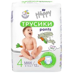 Подгузники-трусики Bella Happy Maxi 4 универсальные 8 - 14 кг 12 шт