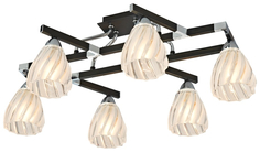 Люстра потолочная в полоску E14 Velante 284 284-107-06