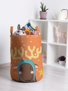 Корзина для игрушек JoyArty Олень в новогоднюю ночь 35x50 см
