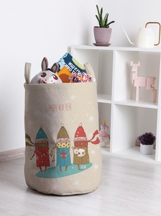 Корзина для игрушек JoyArty Новогодняя прогулка 35x50 см