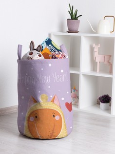Корзина для игрушек JoyArty Милая лисичка в шапке 35x50 см