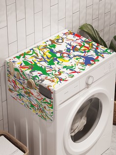 Органайзер "Ветки безумия" на стиральную машину, 45x120 см Ambesonne