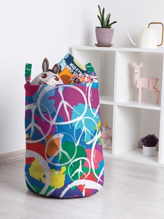 Корзина для игрушек JoyArty Радужный пацифист 35x50 см